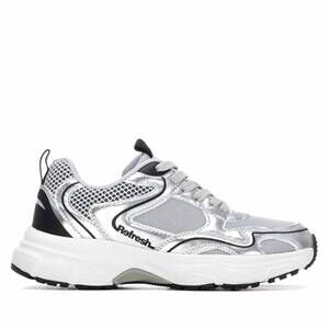NEW REFRESH women's casual sneakers in silver